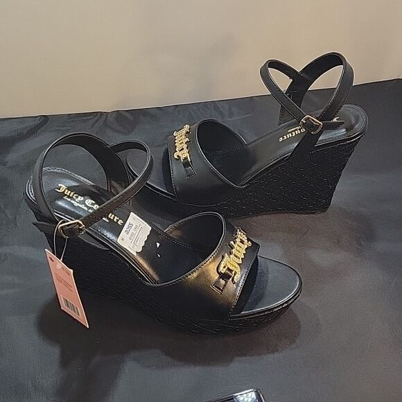 BRAND NEW JUICY COUTURE HARLOWE WOMEN"S WEDGES SANDAL S2 - Picture 11 of 15